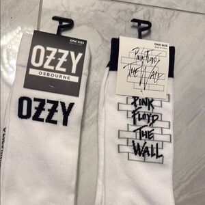 Pink Floyd The Wall White Socks